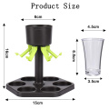 wholesale bar accessories wine beer drinking tools liquor rack 6 shot glass dispenser and holder